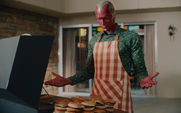 Vision (Marvel Comics) Paul Bettany TV Show WandaVision HD Desktop Wallpaper | Background Image