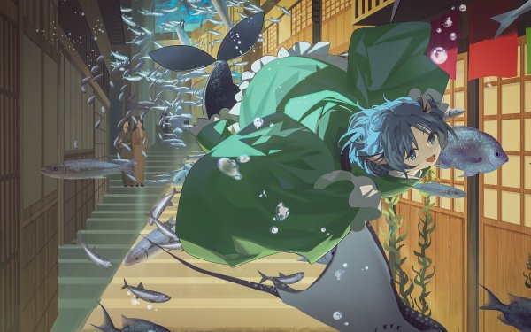Anime Touhou Wakasagihime HD Wallpaper | Background Image