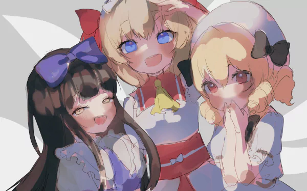 Sunny Milk Luna Child Star Sapphire Anime Touhou HD Desktop Wallpaper | Background Image