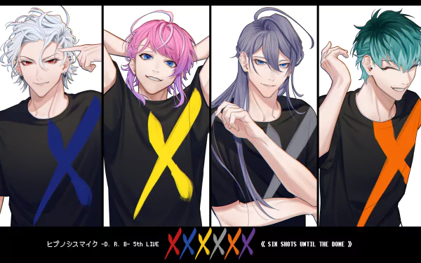 Sasara Nurude Jakurai Jinguji Kuko Harai Samatoki Aohitsugi Ramuda Amemura Anime Hypnosis Mic HD Desktop Wallpaper | Background Image