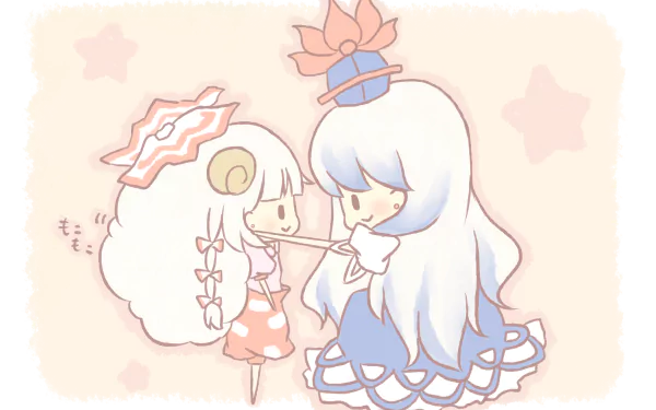 Fujiwara no Mokou Keine Kamishirasawa Anime Touhou HD Desktop Wallpaper | Background Image