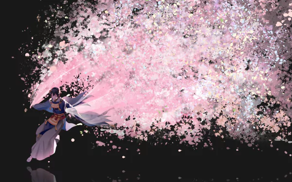 Mikazuki Munechika Anime Touken Ranbu HD Desktop Wallpaper | Background Image