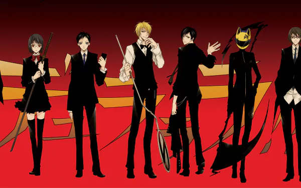 Shinra Kishitani Mikado Ryūgamine Masaomi Kida Celty Sturluson Anri Sonohara Shizuo Heiwajima Izaya Orihara Anime Durarara!! HD Desktop Wallpaper | Background Image
