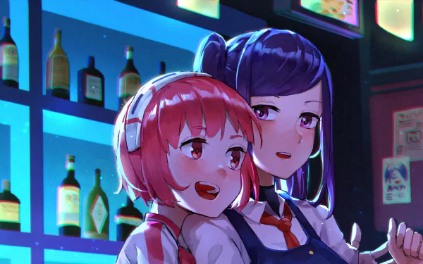 Julianne Stingray Dorothy Haze video game VA-11 Hall-A: Cyberpunk Bartender Action HD Desktop Wallpaper | Background Image