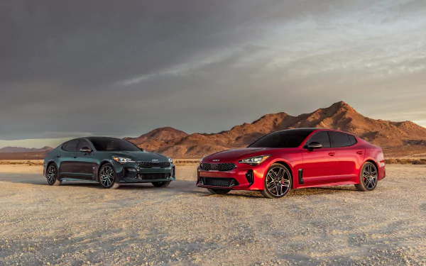 green car car Kia vehicle Kia Stinger HD Desktop Wallpaper | Background Image