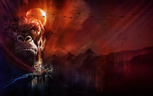 King Kong movie Kong: Skull Island HD Desktop Wallpaper | Background Image