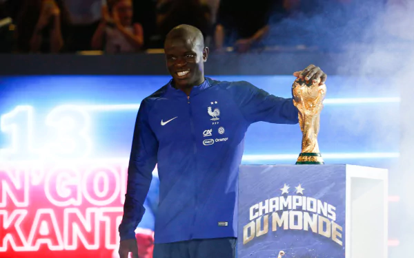 French soccer N'Golo Kanté Sports HD Desktop Wallpaper | Background Image