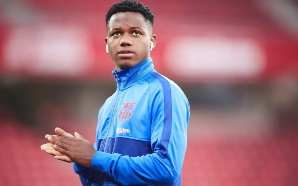 Spanish soccer Ansu Fati Sports HD Desktop Wallpaper | Background Image