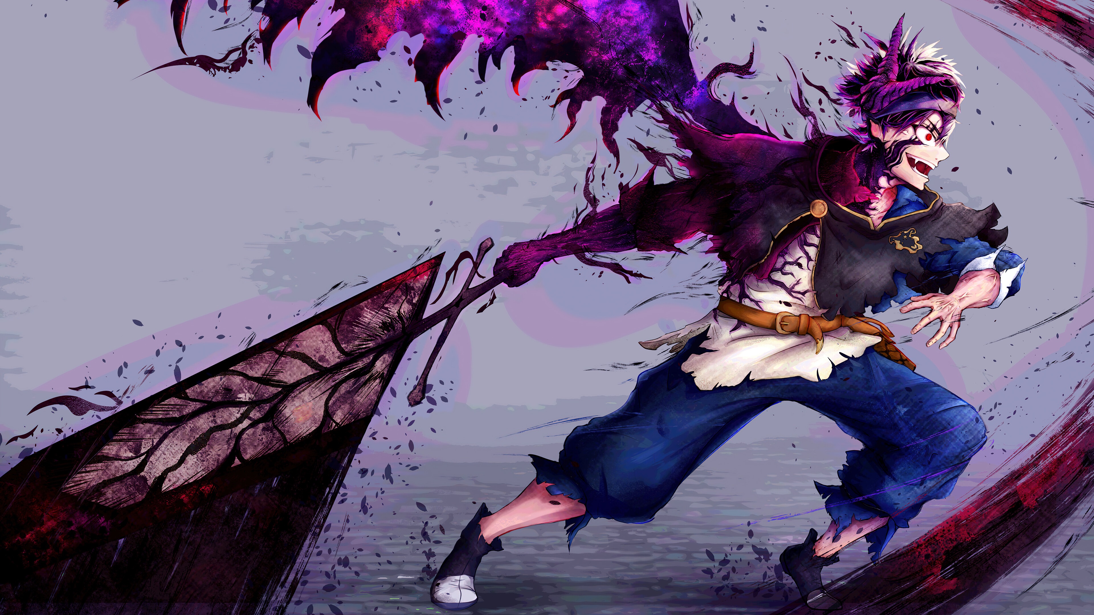 3840x2160 Resolution Asta Cool Art Black Clover 4K Wallpaper - Wallpapers  Den