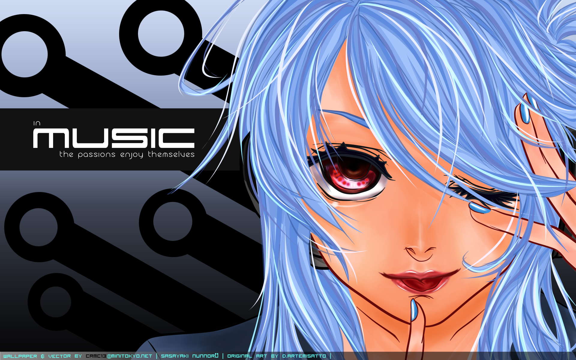 Anime music desktop wallpaper