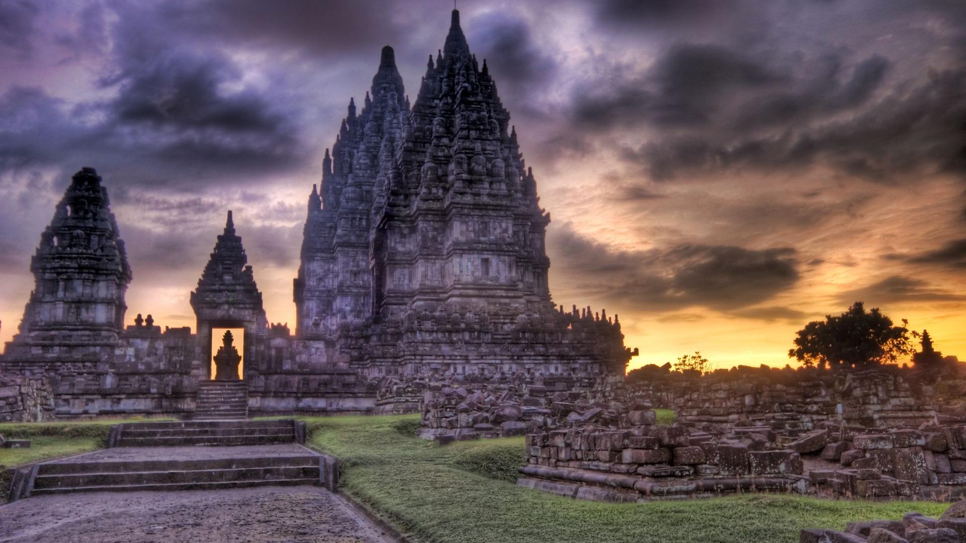 Prambanan Temple HD Wallpaper | Background Image | 1920x1080 | ID