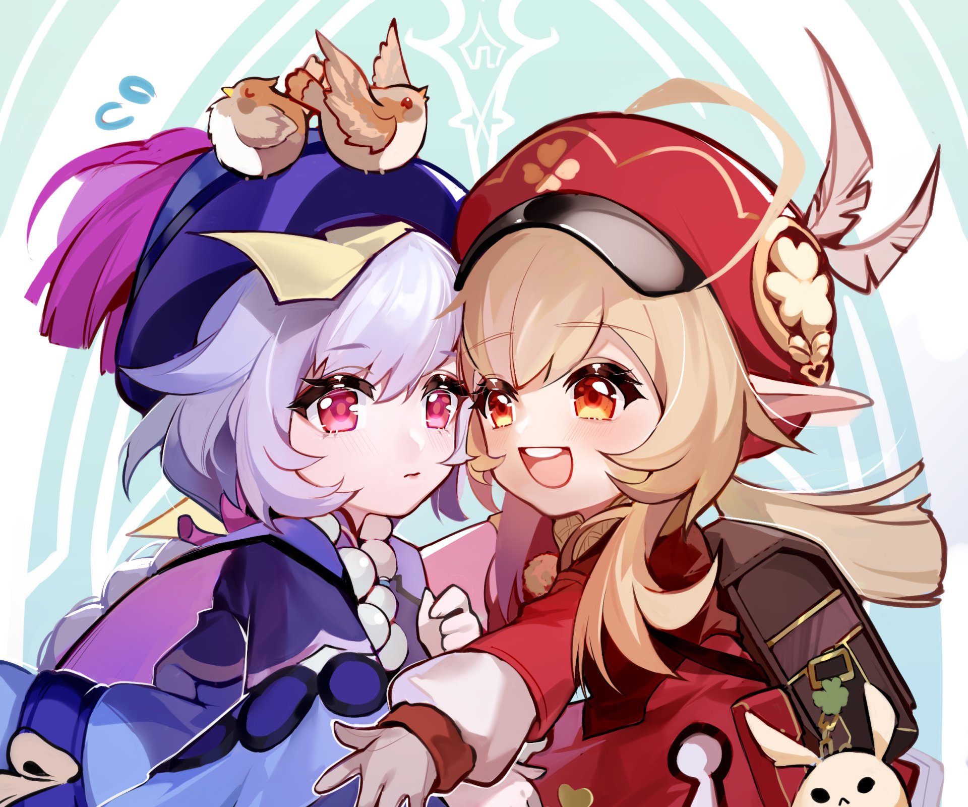 Download Qiqi (Genshin Impact) Klee (Genshin Impact) Video Game Genshin Impact HD Wallpaper by 2Amier