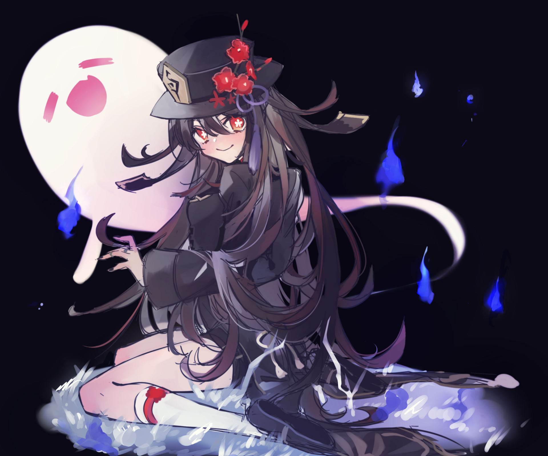 Download Hu Tao Video Game Genshin Impact HD Wallpaper by ずー民／ずみまつ