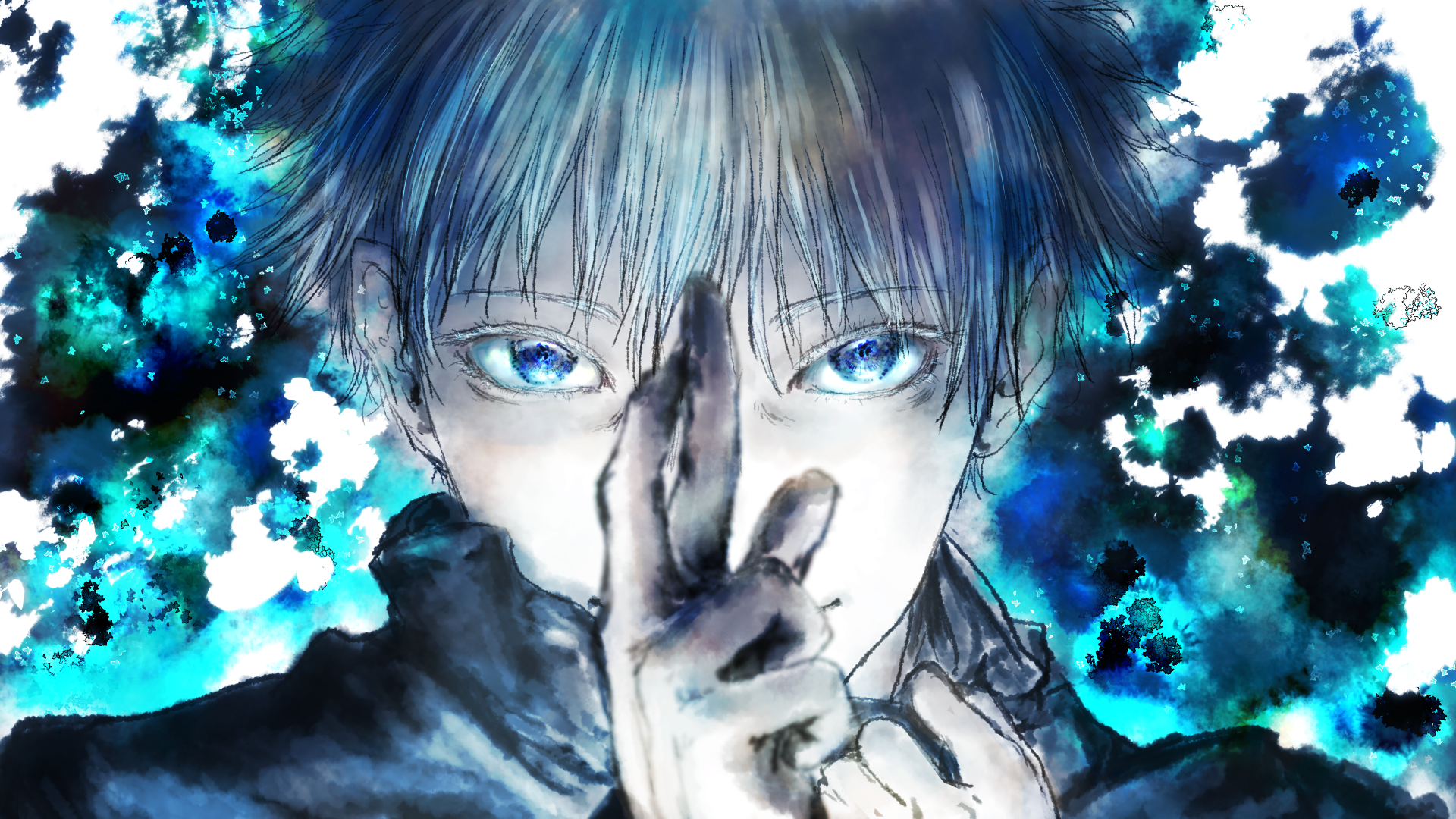 HD-wallpaper-anime-jujutsu-kaisen-blue-eyes-boy-sa by GOATman43 on  DeviantArt