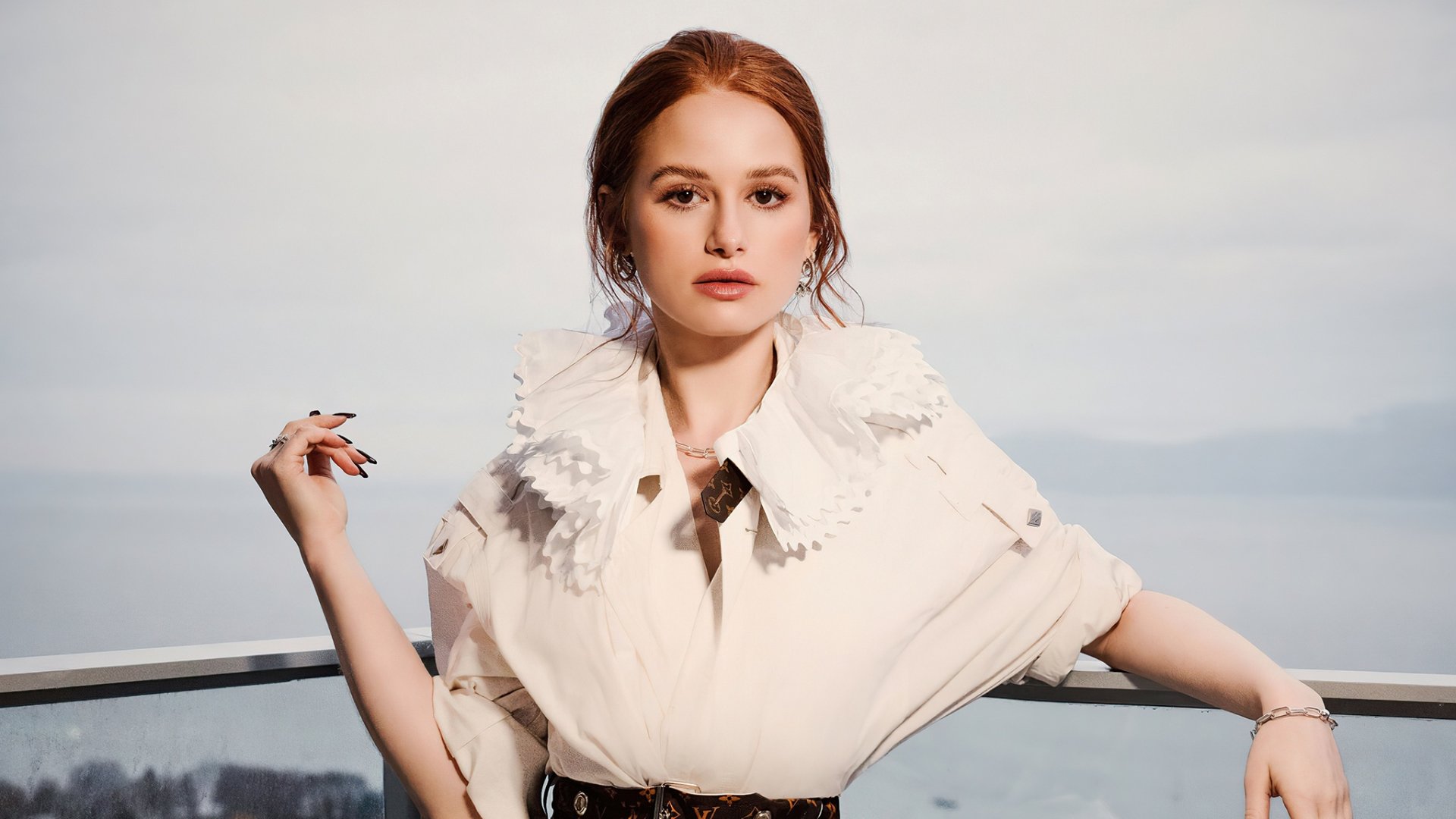 Download American Actress Redhead Celebrity Madelaine Petsch HD Wallpaper