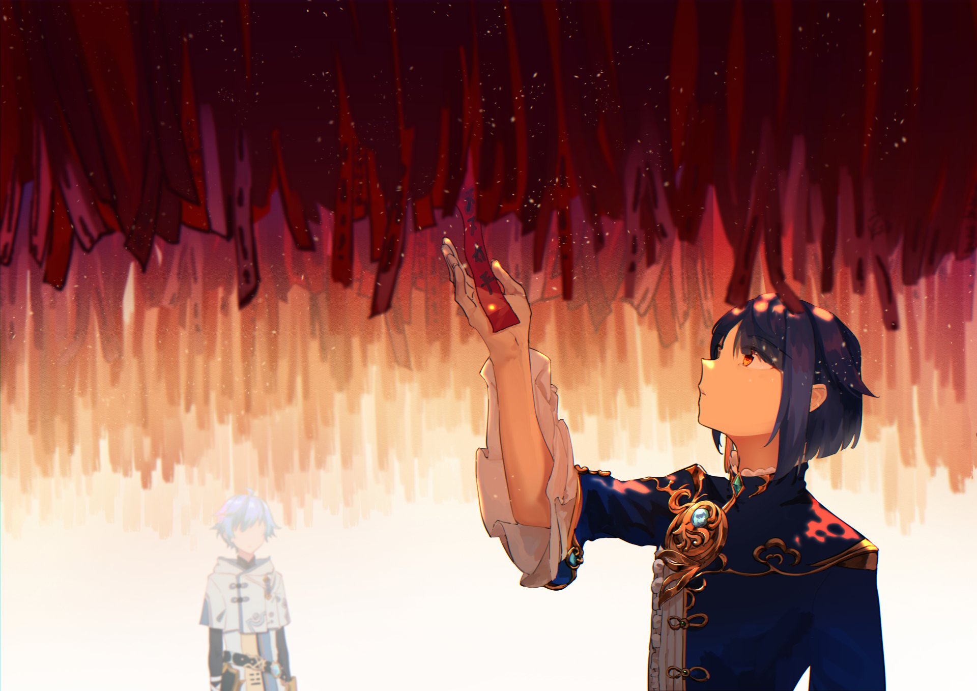 Download Xingqiu (Genshin Impact) Chongyun (Genshin Impact) Video Game Genshin Impact 4k Ultra HD Wallpaper by 黎空音