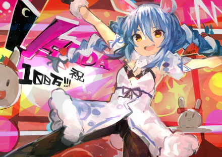 Usada Pekora Anime Virtual Youtuber HD Desktop Wallpaper | Background Image