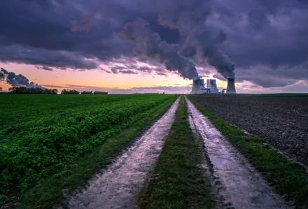 man made power plant HD Desktop Wallpaper | Background Image