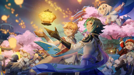 Lantern Rite (Genshin Impact) Beidou (Genshin Impact) Zhongli (Genshin Impact) Xingqiu (Genshin Impact) Xiao (Genshin Impact) Tartaglia Childe (Genshin Impact) Paimon (Genshin Impact) Ningguang (Genshin Impact) Lumine (Genshin Impact) Klee (Genshin Impact) Chongyun (Genshin Impact) Albedo (Genshin Impact) Aether (Genshin Impact) video game Genshin Impact HD Desktop Wallpaper | Background Image