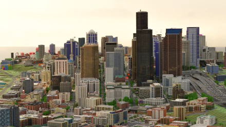  Seattle USA Render (1000 buildings)