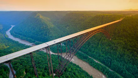  New River Gorge Bridge - Arch bridge in Victor, Fayette County, West Virginia, USA