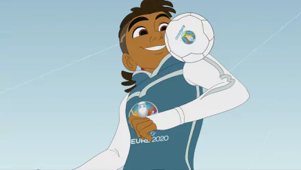 Skillzy mascot soccer UEFA EURO 2020 Sports HD Desktop Wallpaper | Background Image