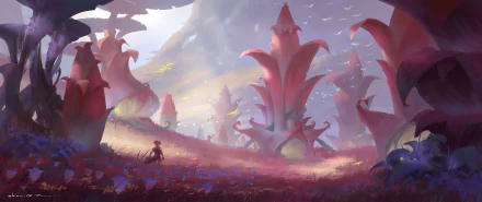 vegetation fantasy landscape fantasy landscape HD Desktop Wallpaper | Background Image