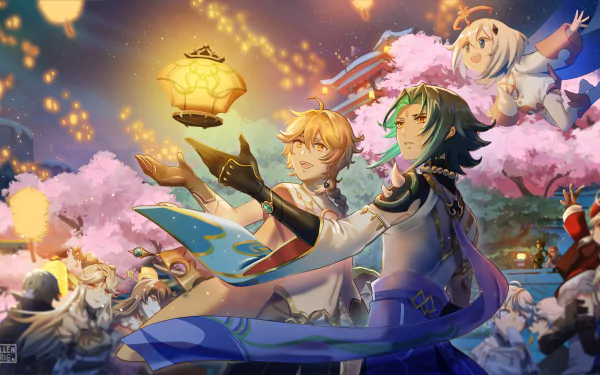 Lantern Rite (Genshin Impact) Beidou (Genshin Impact) Zhongli (Genshin Impact) Xingqiu (Genshin Impact) Xiao (Genshin Impact) Tartaglia Childe (Genshin Impact) Paimon (Genshin Impact) Ningguang (Genshin Impact) Lumine (Genshin Impact) Klee (Genshin Impact) Chongyun (Genshin Impact) Albedo (Genshin Impact) Aether (Genshin Impact) video game Genshin Impact HD Desktop Wallpaper | Background Image