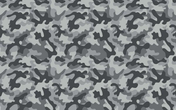 HD camouflage pattern desktop wallpaper with a mix of gray and black shapes.