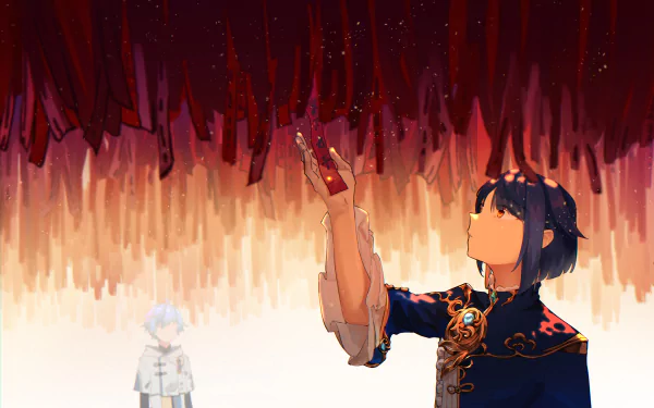 Xingqiu (Genshin Impact) Chongyun (Genshin Impact) video game Genshin Impact HD Desktop Wallpaper | Background Image