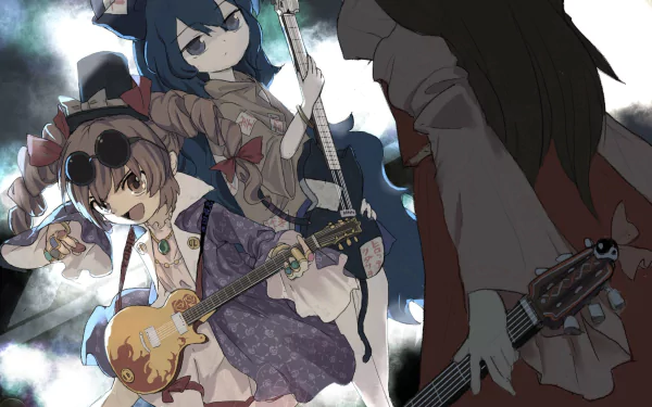 Reimu Hakurei Shion Yorigami Joon Yorigami Anime Touhou HD Desktop Wallpaper | Background Image