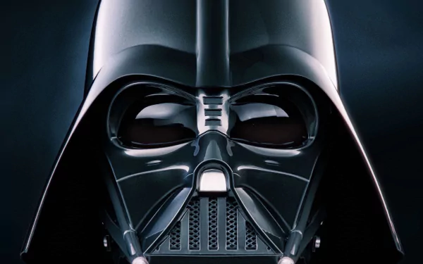 Darth Vader in a menacing stance, depicted in a striking HD desktop wallpaper inspired by the Star Wars movie.