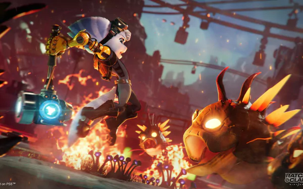 Rivet (Ratchet & Clank) Ratchet & Clank video game Ratchet & Clank: Rift Apart HD Desktop Wallpaper | Background Image