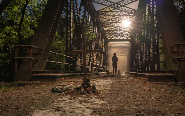  Woman mourning a lost child.