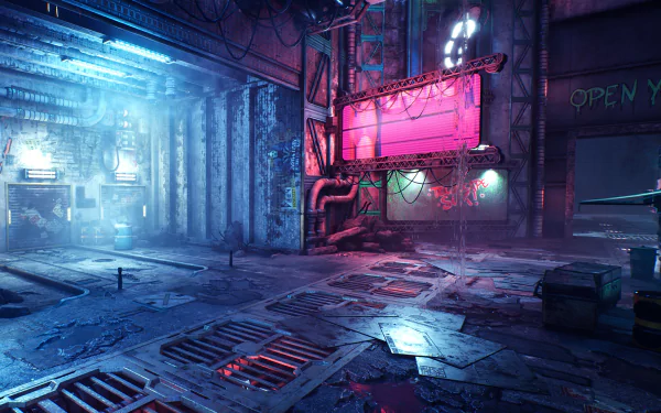 Dharma City video game Ghostrunner HD Desktop Wallpaper | Background Image