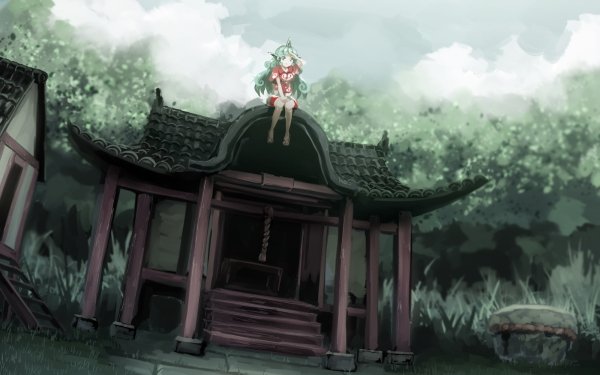 Anime Touhou Aunn Komano HD Wallpaper | Background Image