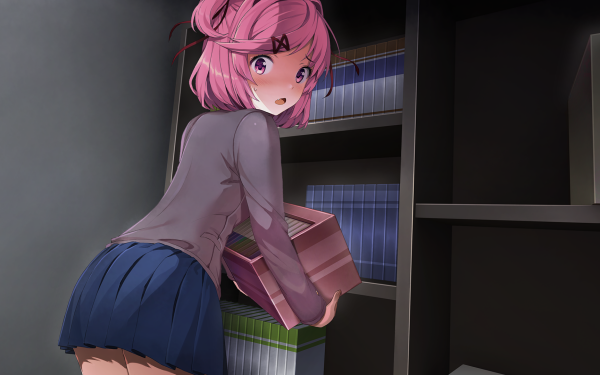 Video Game Doki Doki Literature Club! Natsuki HD Wallpaper | Background Image