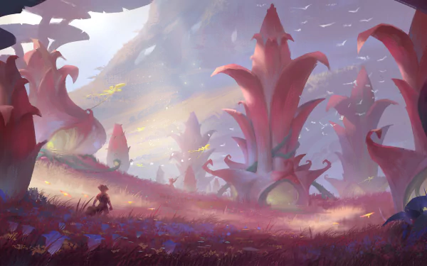 vegetation fantasy landscape fantasy landscape HD Desktop Wallpaper | Background Image