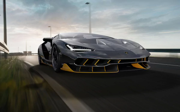 black car supercar car Lamborghini vehicle Lamborghini Centenario HD Desktop Wallpaper | Background Image