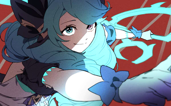 heterochromia blue hair Gwen (League Of Legends) video game League Of Legends HD Desktop Wallpaper | Background Image