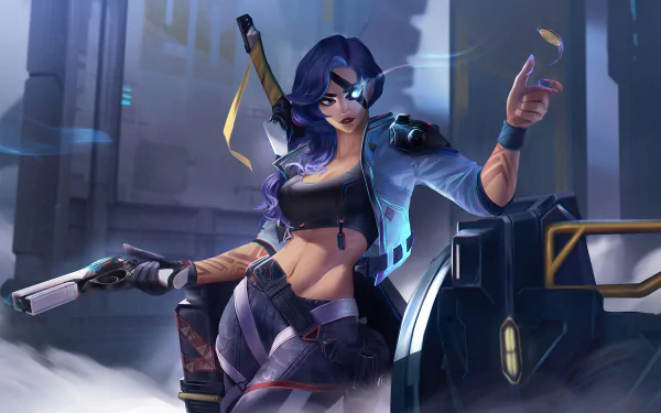 Samira (League of Legends) video game League Of Legends HD Desktop Wallpaper | Background Image