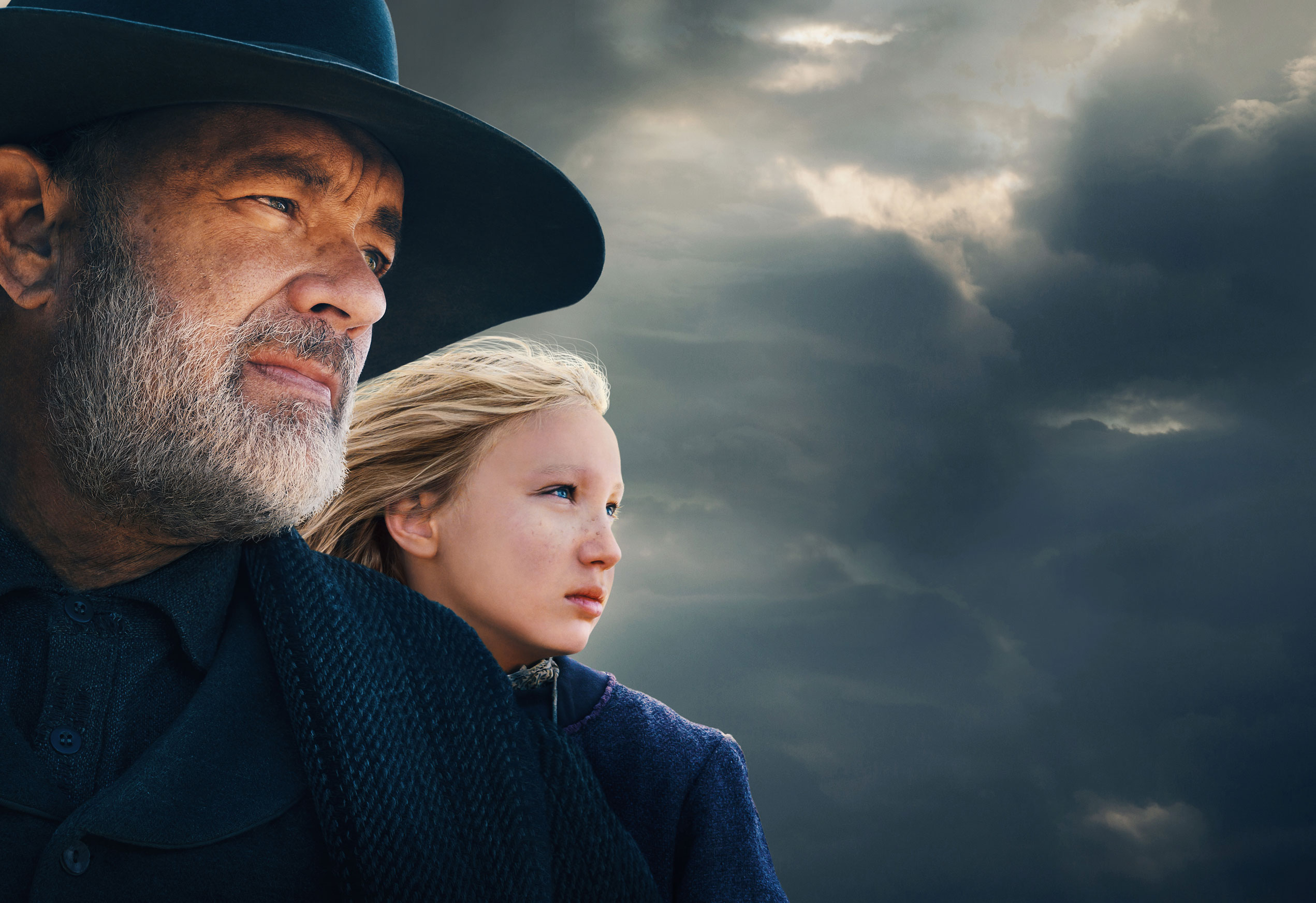 Download Helena Zengel Tom Hanks Movie News Of The World HD Wallpaper