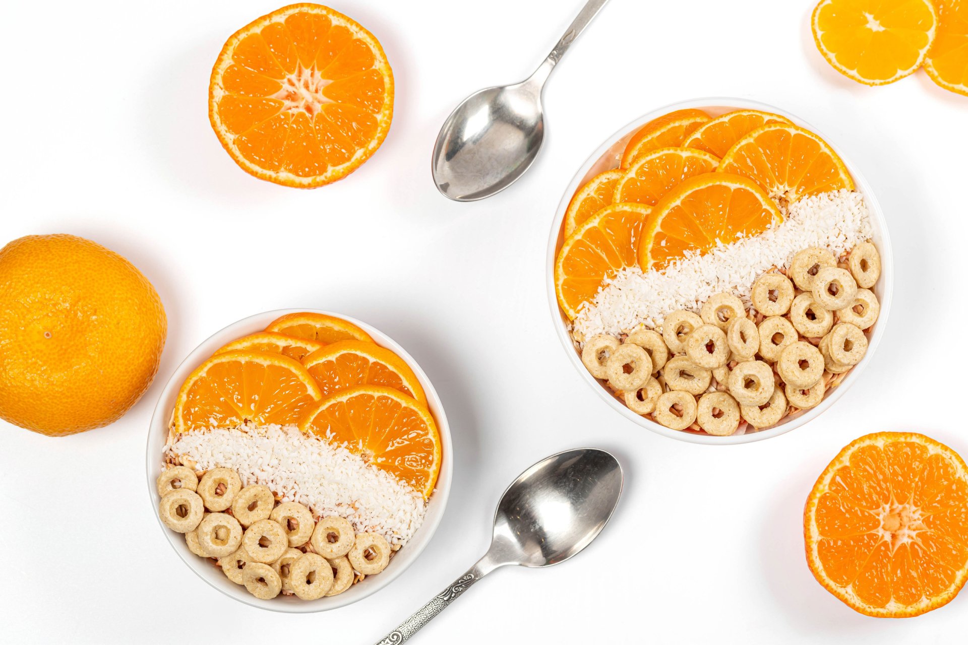 Download Orange (Fruit) Cereal Food Still Life HD Wallpaper