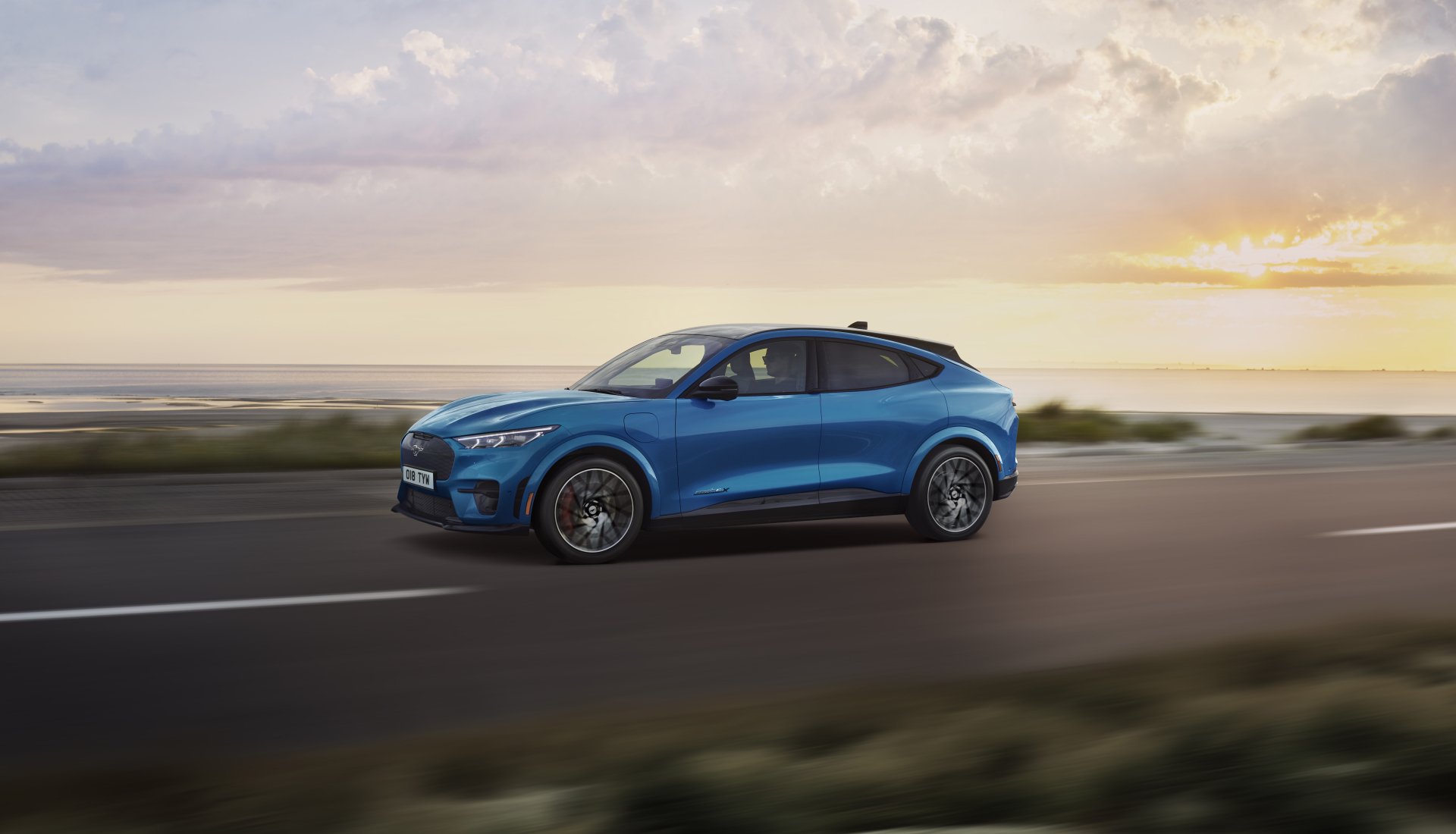 Download Electric Car SUV Vehicle Ford Mustang Mach-E 4k Ultra HD Wallpaper