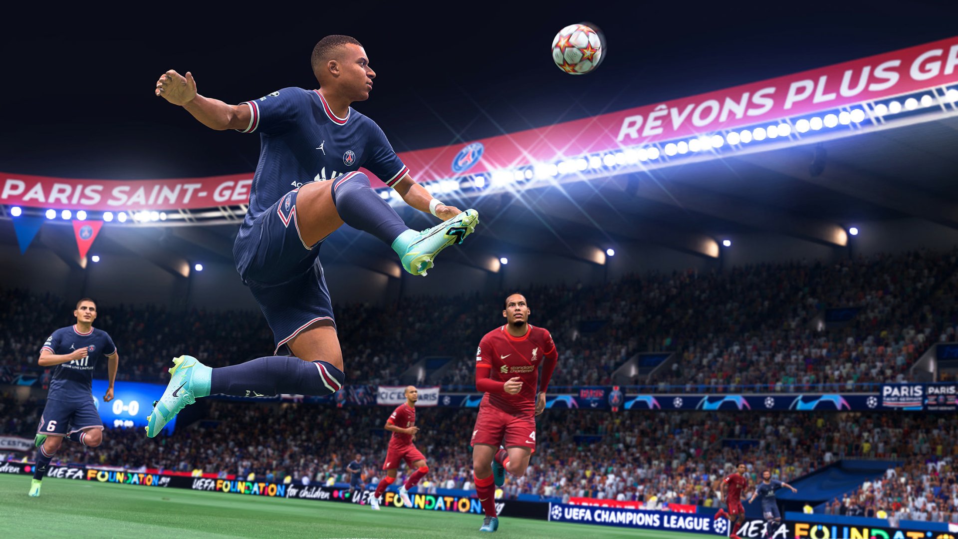 Download Kylian Mbappé Video Game FIFA 22 HD Wallpaper