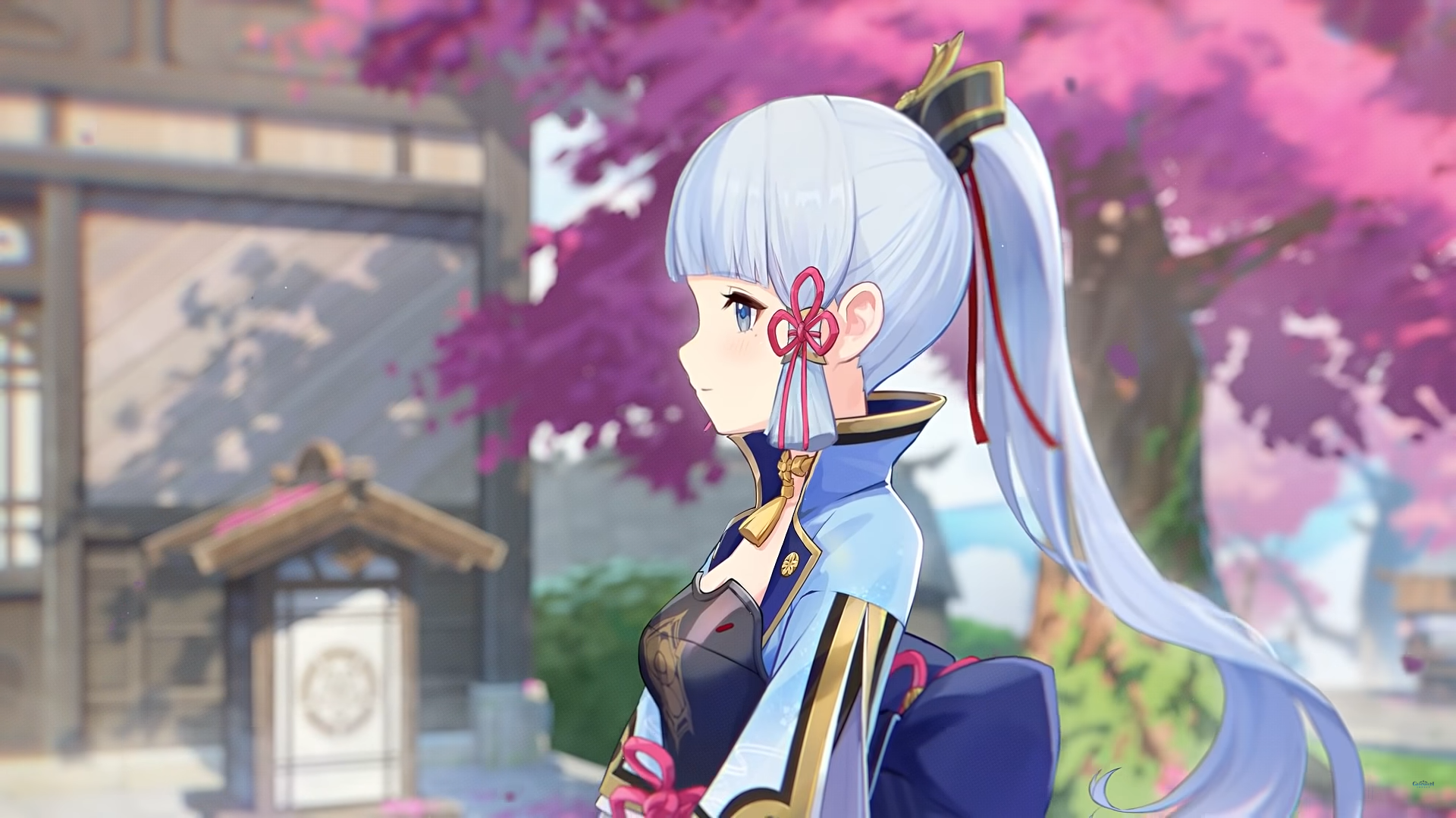 Download Kamisato Ayaka (Genshin Impact) Video Game Genshin Impact HD Wallpaper