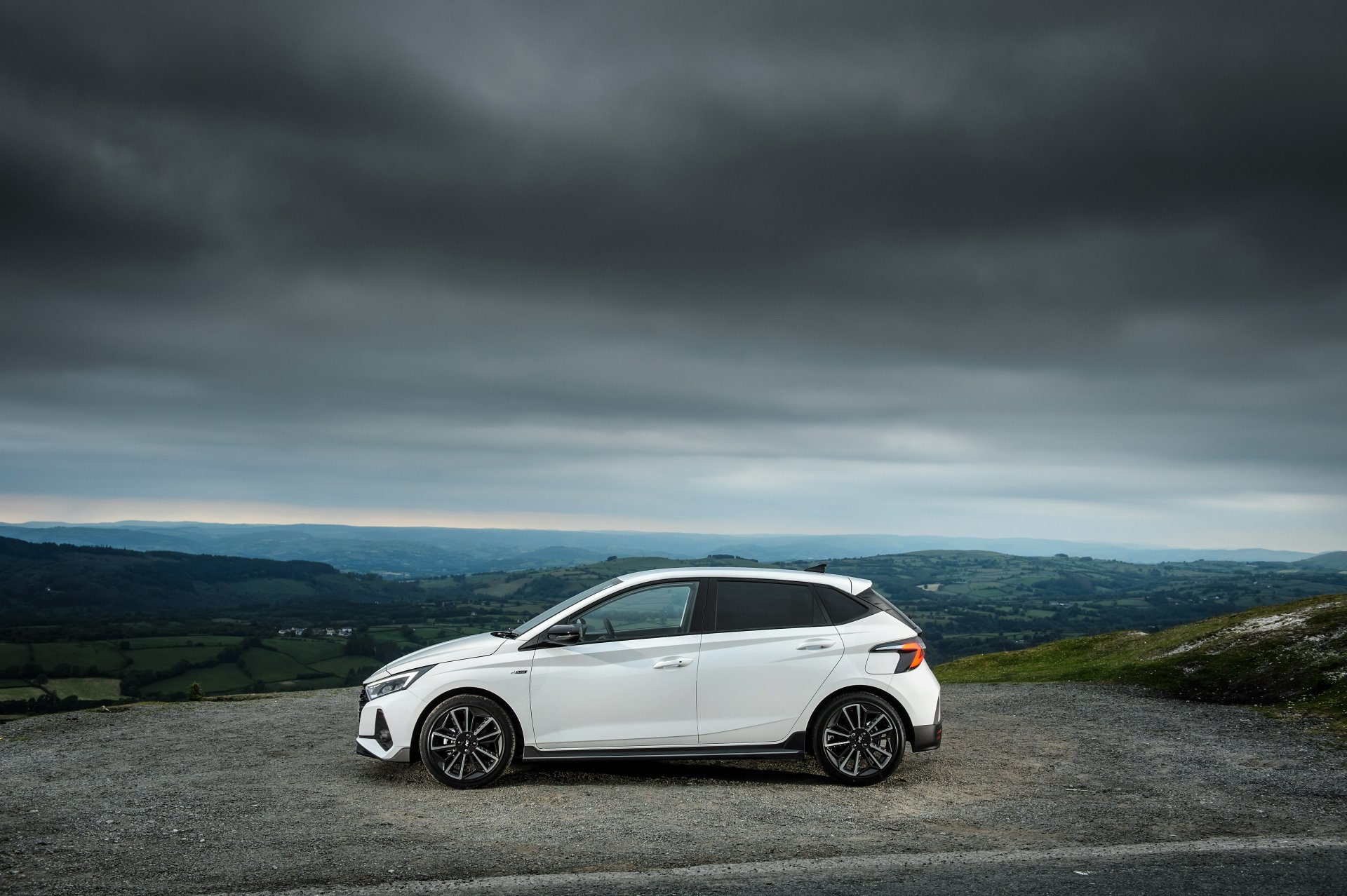 White Hyundai i20 N Line (BC3) 4k Ultra HD Wallpaper | Background Image