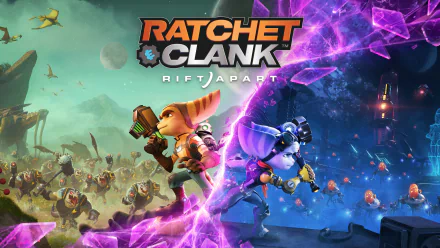 Clank (Ratchet & Clank) Rivet (Ratchet & Clank) Ratchet (Ratchet & Clank) video game Ratchet & Clank: Rift Apart HD Desktop Wallpaper | Background Image