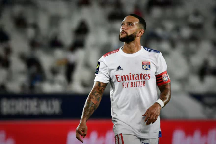 Olympique Lyonnais soccer Dutch Memphis Depay Sports HD Desktop Wallpaper | Background Image