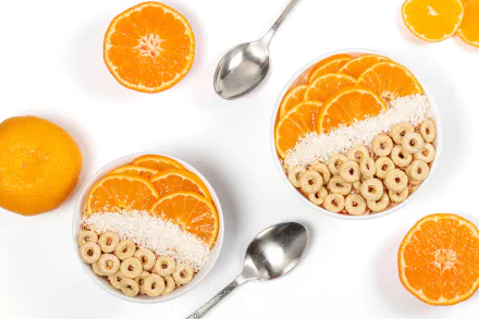 orange (Fruit) cereal food still life HD Desktop Wallpaper | Background Image